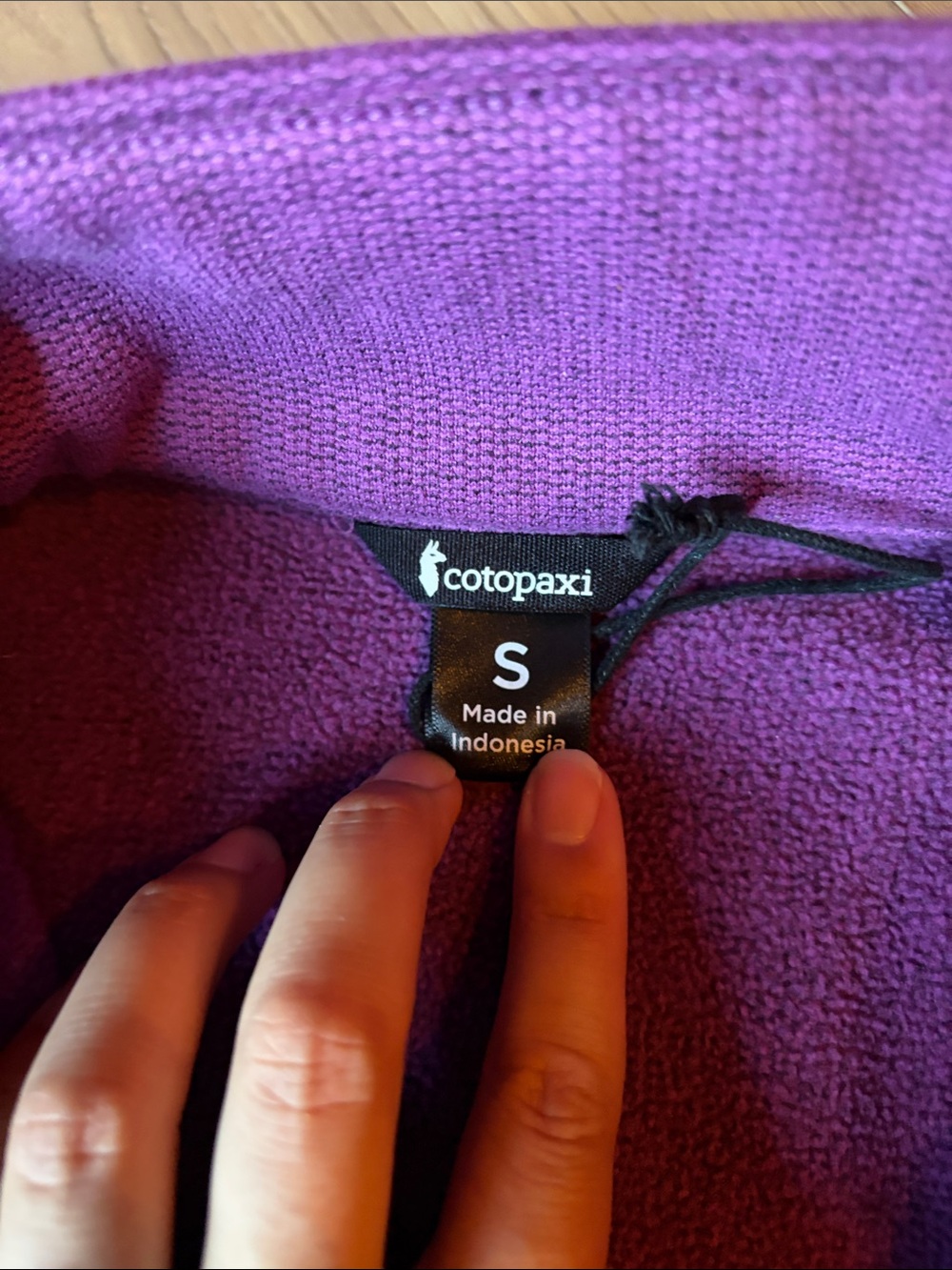 cotopaxi Purple Fleece Quarter-Zip with Orange Trim - Picture 3 of 8